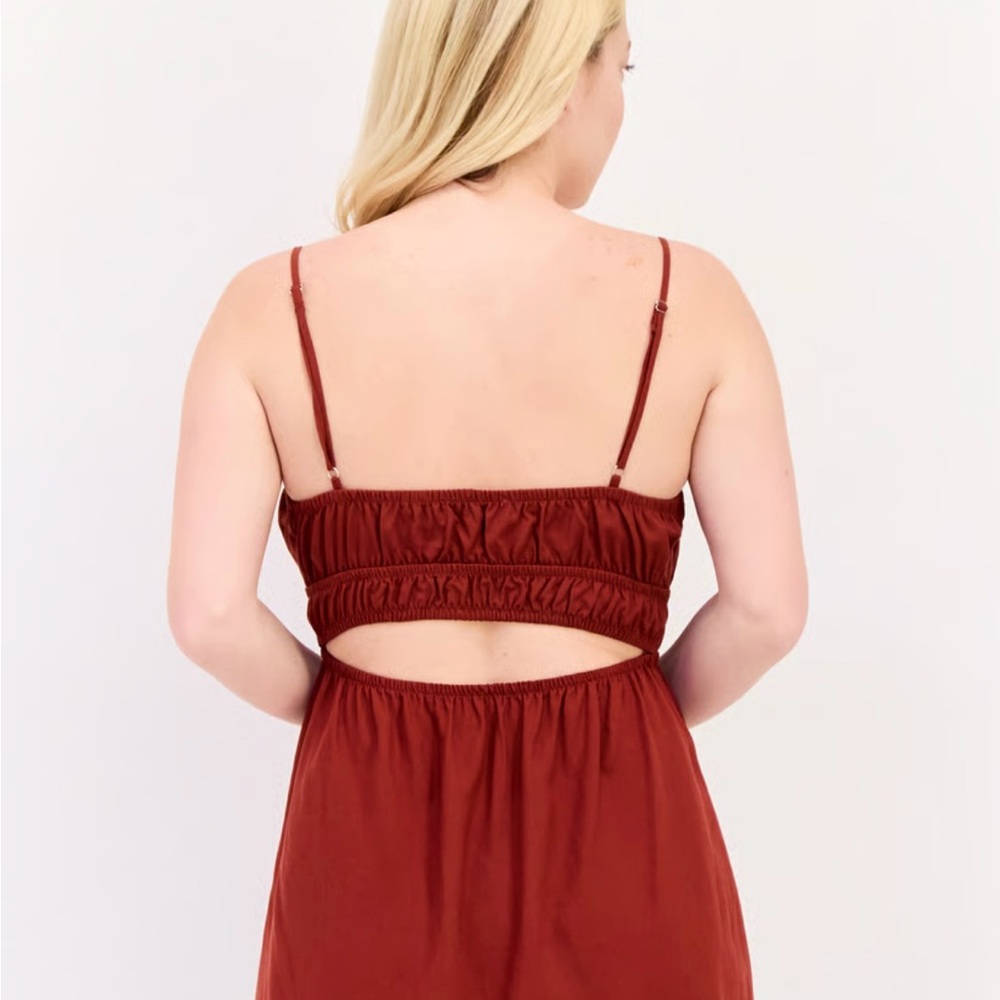 Pull&Bear Rust Red Dress - Picture 4 of 9